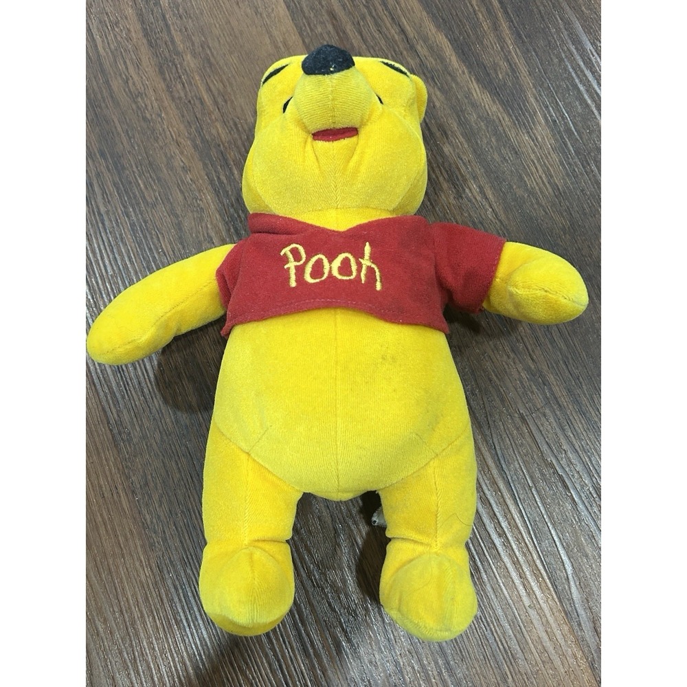 Winnie the Pooh Plush 12" Tall Disney, Soft, Cuddly In Great Condition Stuffed